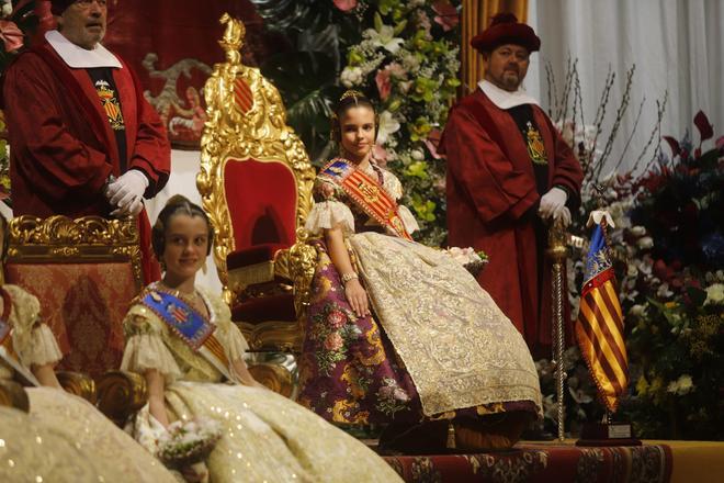 Paula Nieto, la última fallera exaltada en el Palacio de Congresos