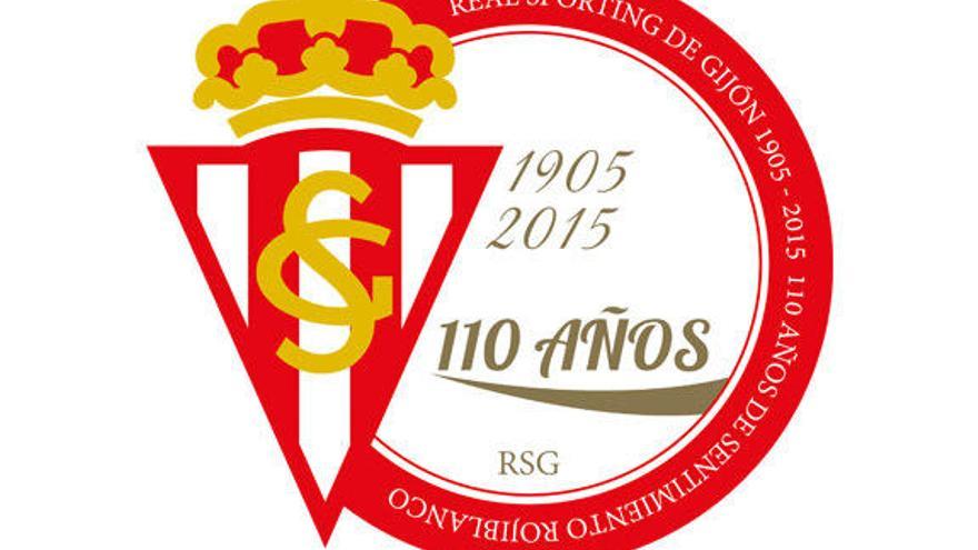 Logotipo conmemorativo de los 110 años del Sporting. RSG