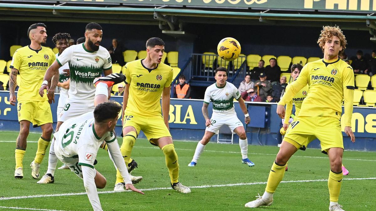 Imagen del partido ante el Elche.