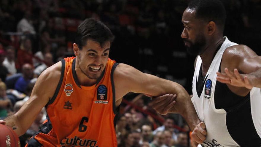 Alberto Abalde, en el partido ante el ASVEL.