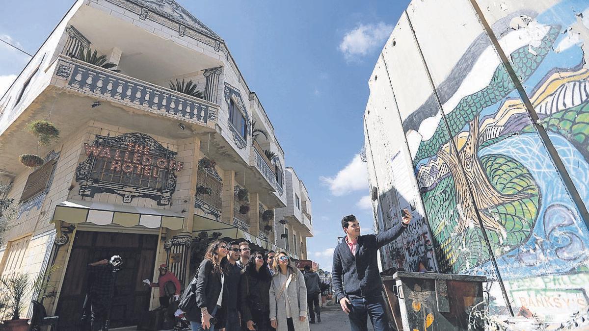 Banksy created Walled Off Hotel in Bethlehem