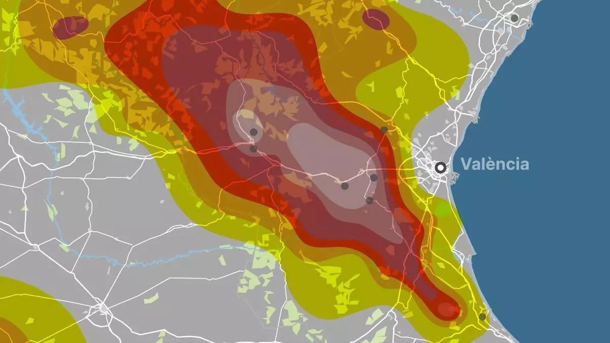 Mapas | Esta es la zona cero de Valencia en la que ha golpeado la peor DANA del siglo