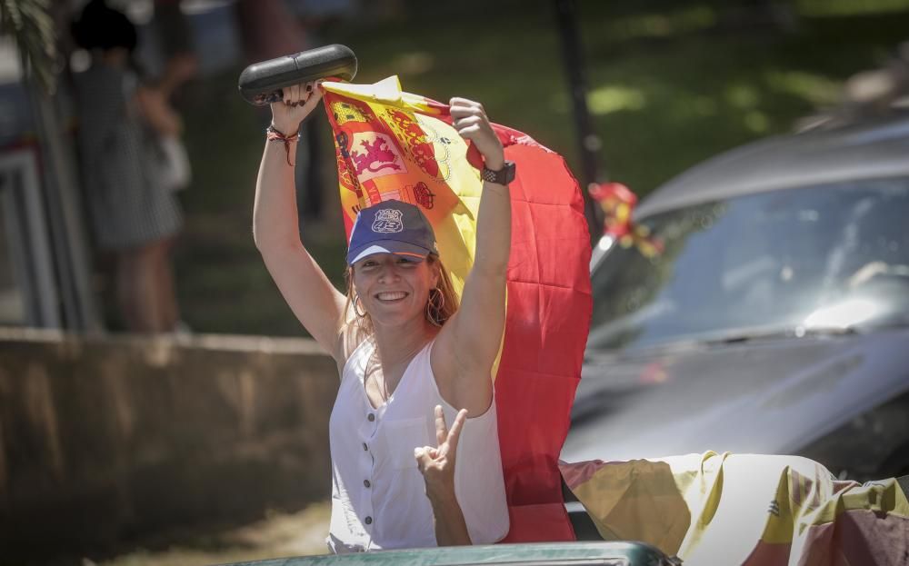 La protesta en coche de Vox colapsa el centro de Palma