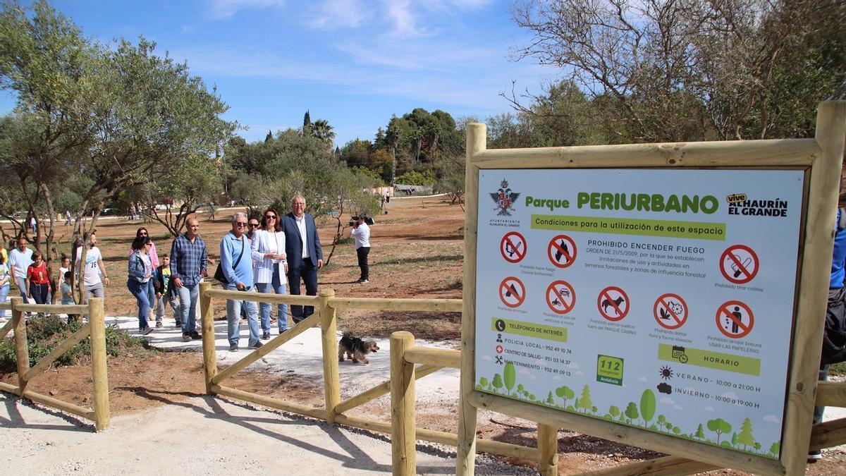 El Parque Periurbano de Alhaurín el Grande abarca 17 hectáreas.