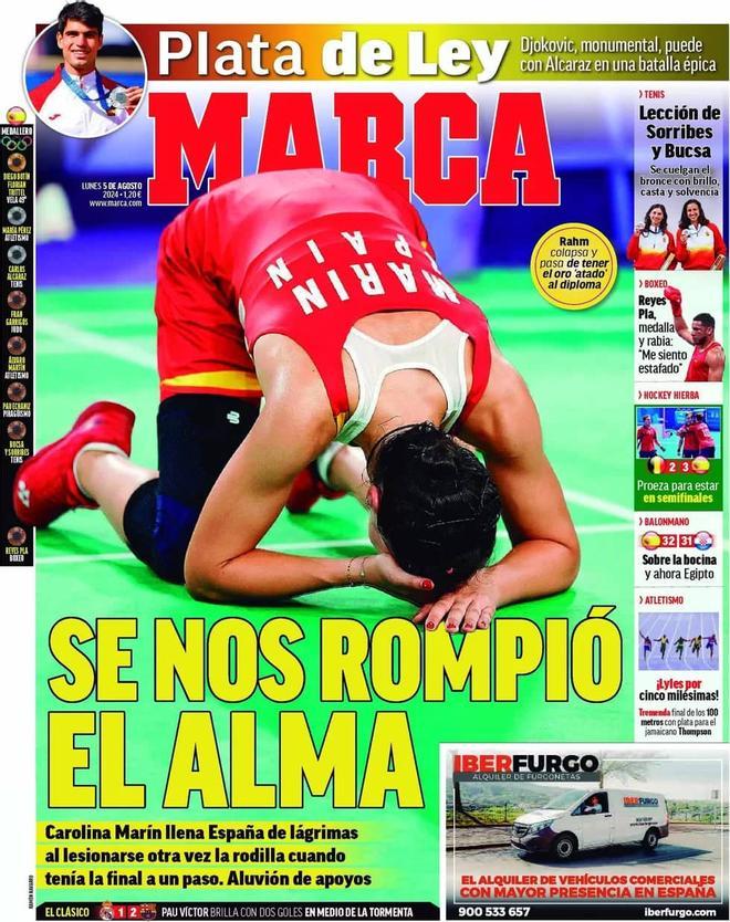 Las portadas de los diarios deportivos de hoy, lunes 5 de agosto