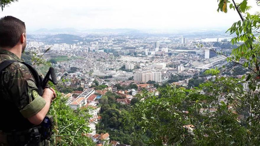 Un ovetense, en el curso de fuerzas paramilitares de élite en Río de Janeiro