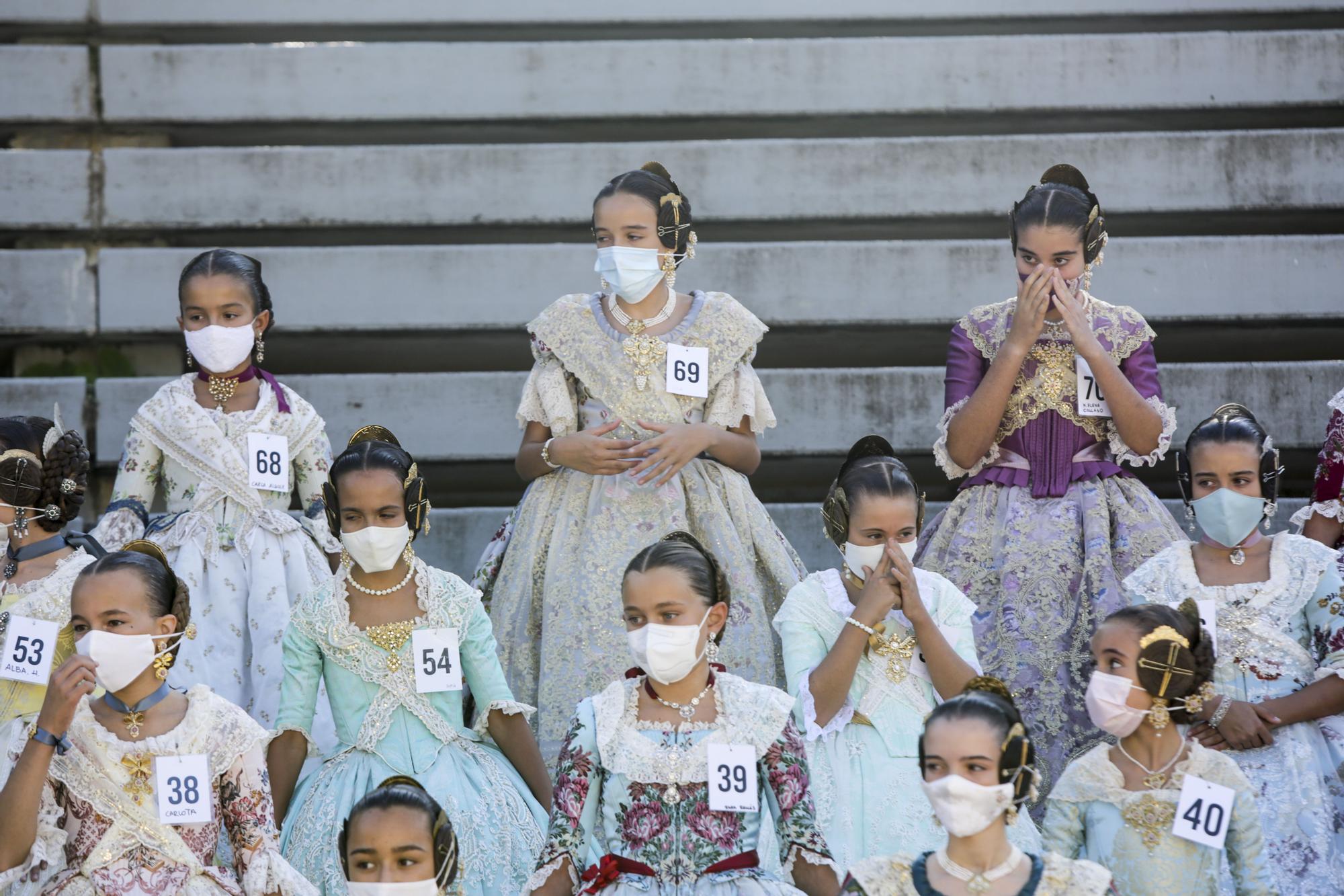 La foto oficial de las aspirantes a fallera mayor infantil de València