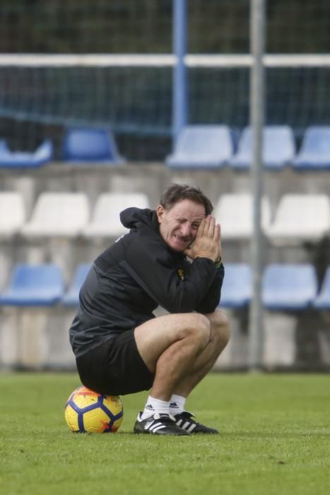 Entrenamiento del Oviedo previo al Lugo