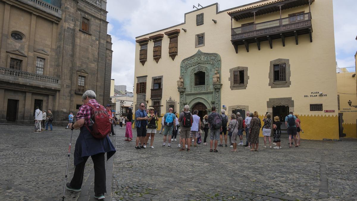 Turistas en Las Palmas de Gran Canaria.