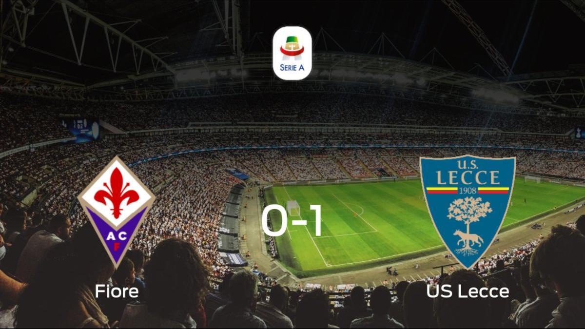 El US Lecce derrota en el Artemio Franchi a la Fiorentina (0-1)