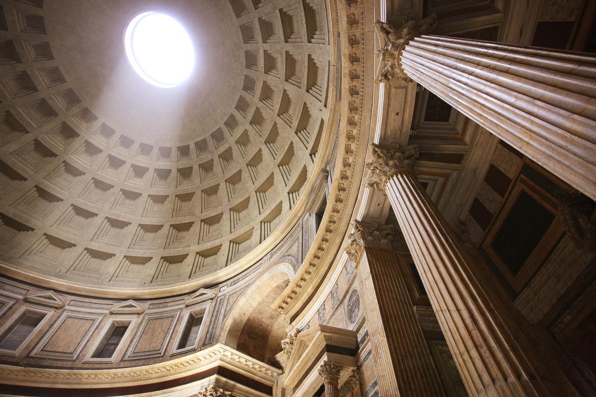 Cúpula del Panteón de Roma.