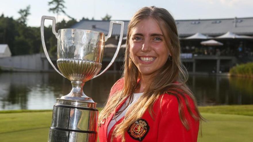 Una imagen de archivo de la golfista española Celia Barquín.