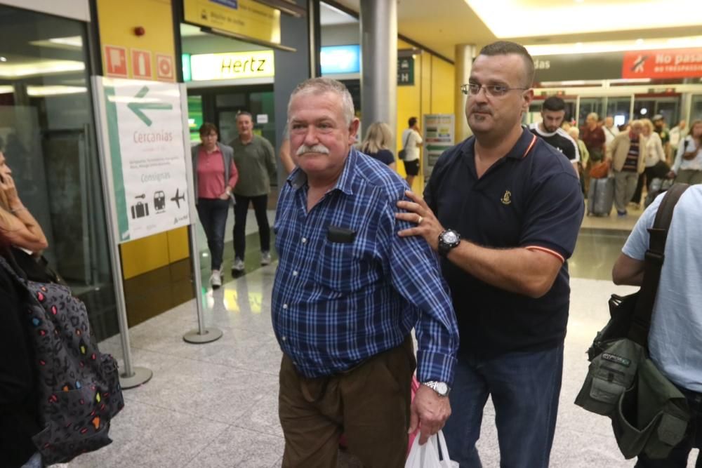 Llegan a Málaga los afectados por el escape de gas en Cantabria