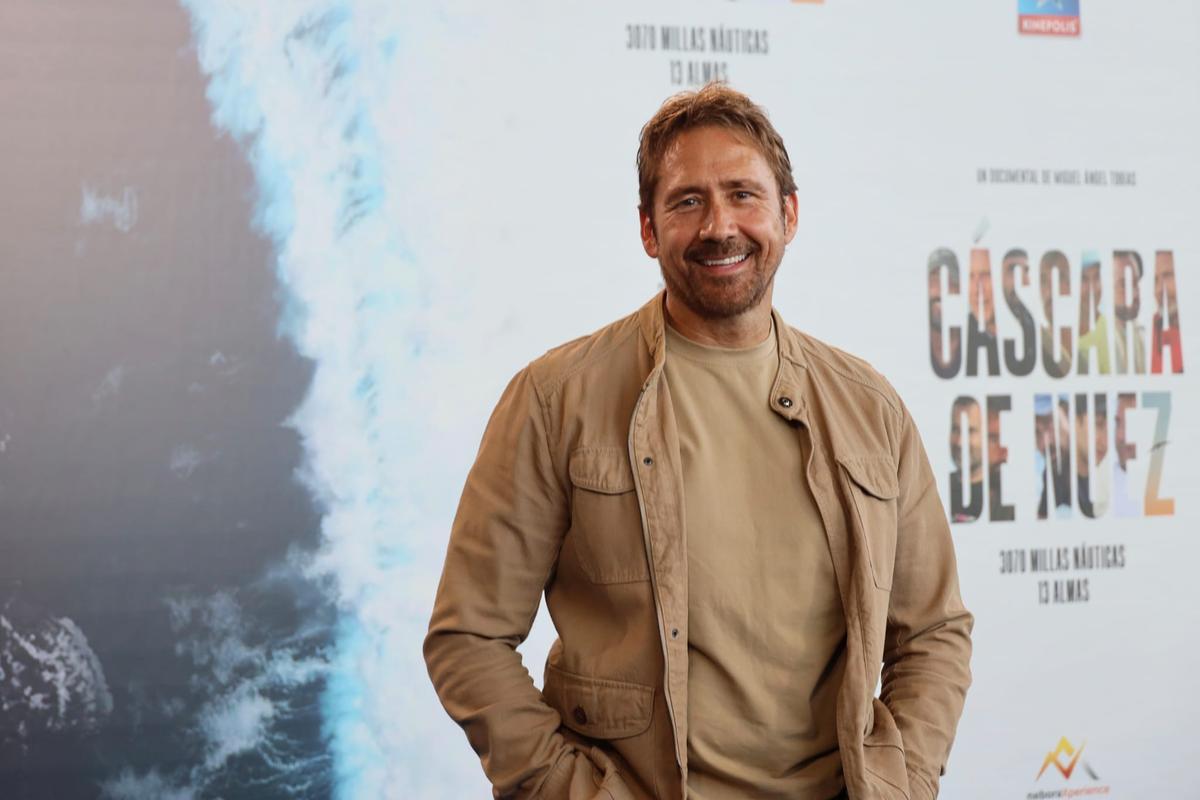 Miguel Ángel Tobías, en el estreno de su documental Cáscara de Nuez en Madrid.