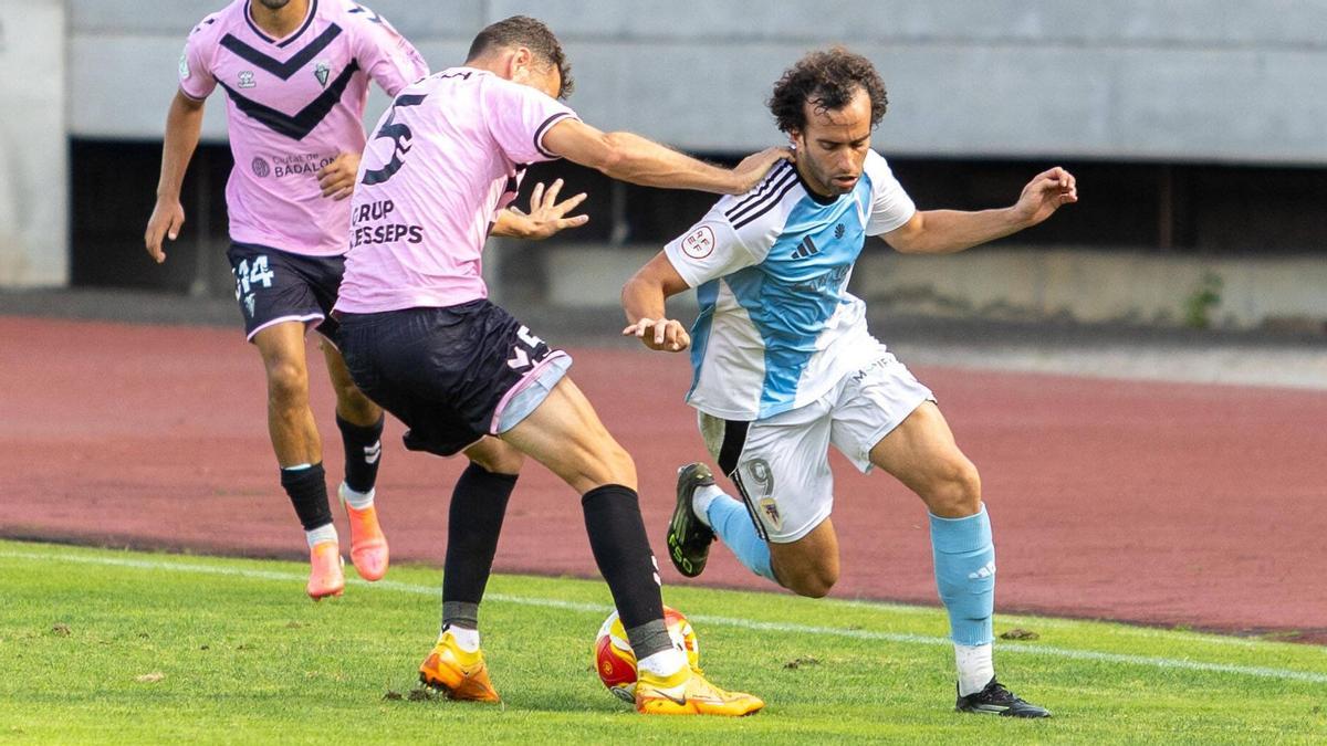 Charly durante la final del playoff ante el Badalona en la que destacó con un gol y una asistencia.