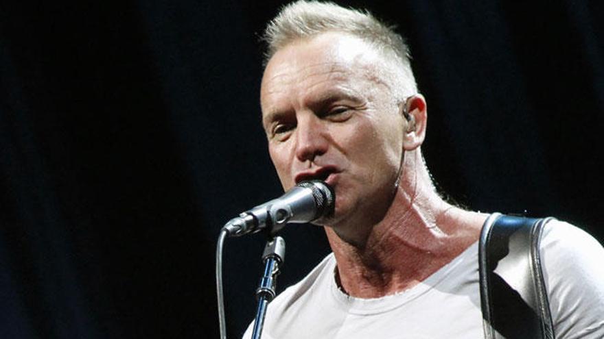 Sting, durante un concierto.