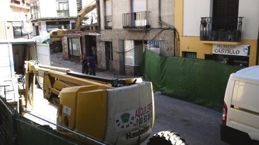 Obras en la calle Feria.