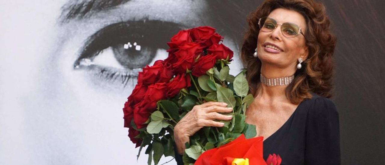 La actriz italiana Sophia Loren.