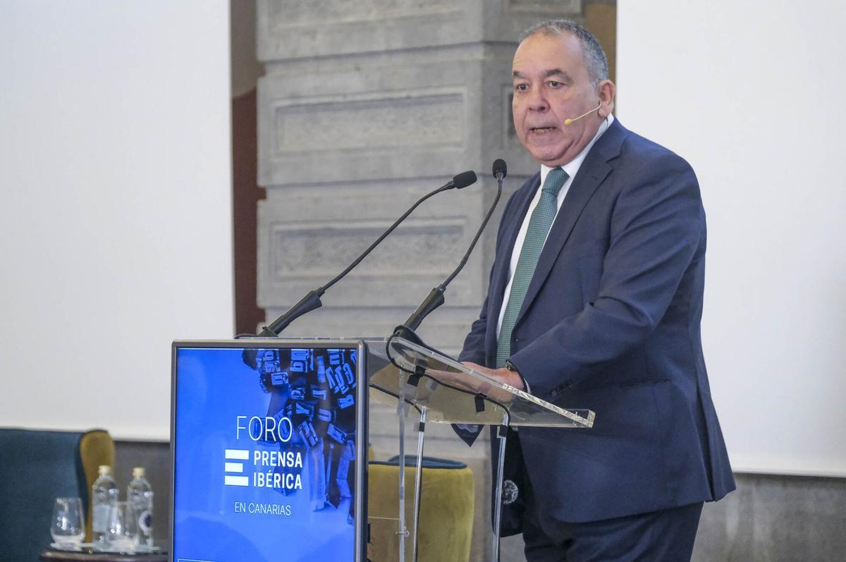 Manuel Miranda interviene en el Foro de Prensa Ibérica en Las Palmas de Gran Canaria