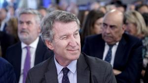 Alberto Núñez Feijóo y Juanma Moreno en un acto organizado por La Razón.