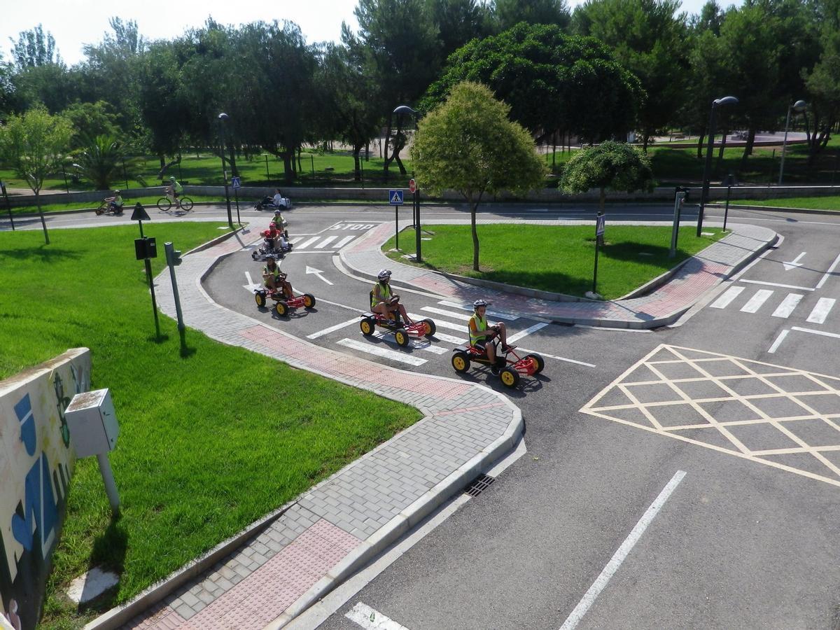 El Parque Infantil de Tráfico de Mislata reproduce a escala una ciudad real.