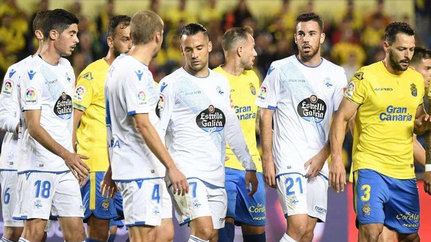 Carlos Fernández, Álex, Quique y Edu Expósito el sábado en Las Palmas.