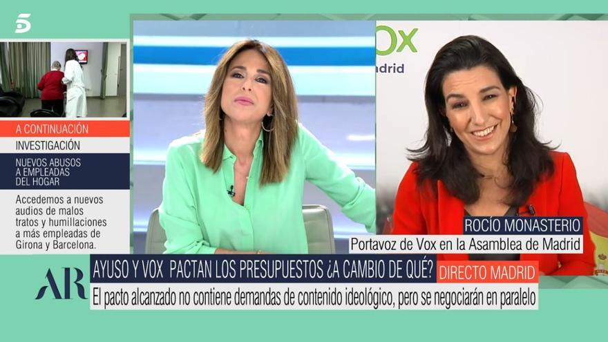 Terradillos frena a Monasterio por sus palabras sobre Mónica García en &#039;El programa de Ana Rosa&#039;