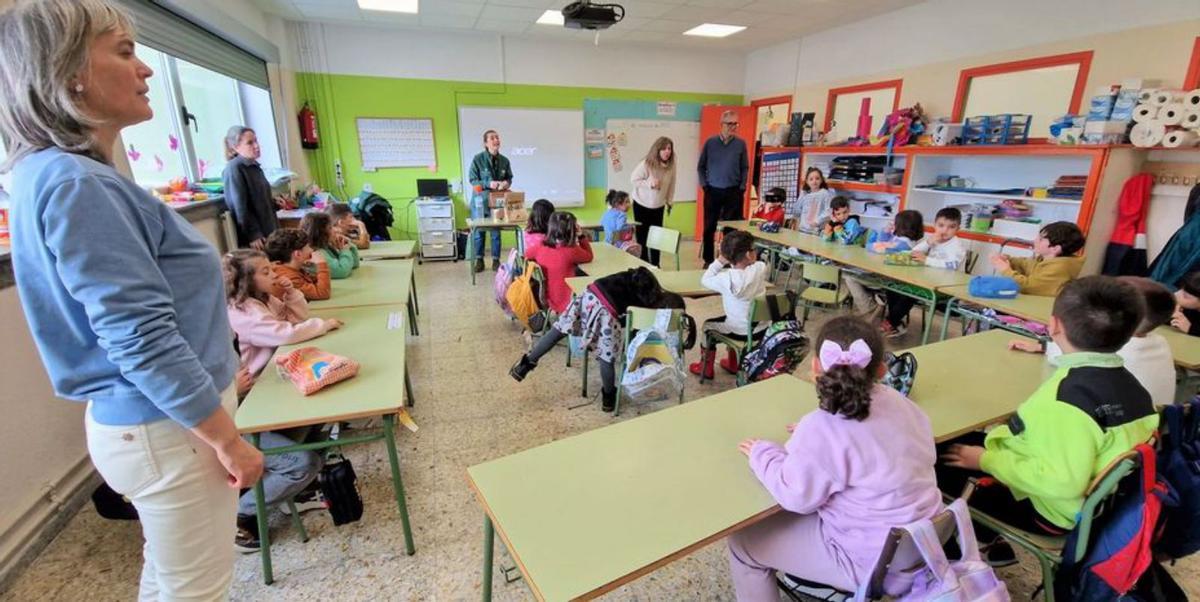Alumnos do CEIP Fogar nunha das xornadas formativas