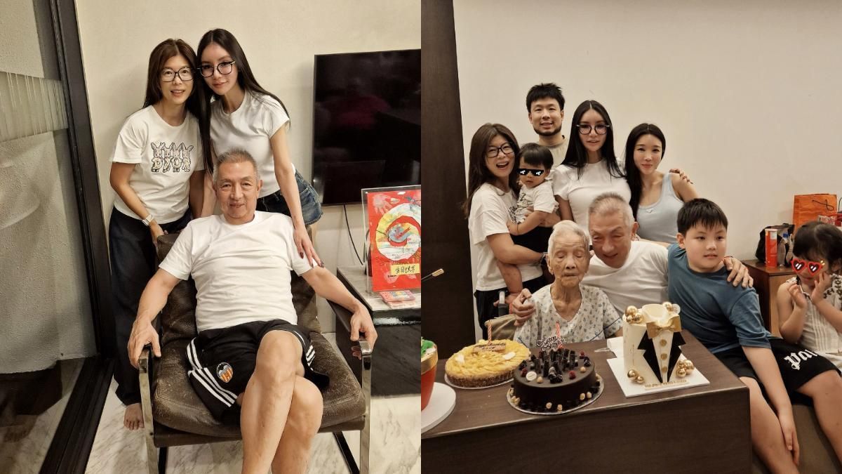 Peter Lim celebrando su cumpleaños con un pantalón del Valencia