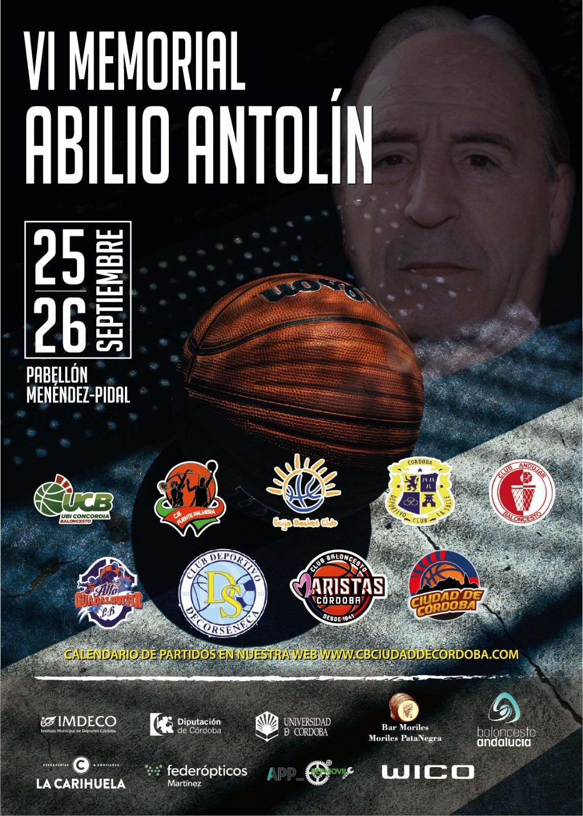 Cartel del Memorial Abilio Antolín.