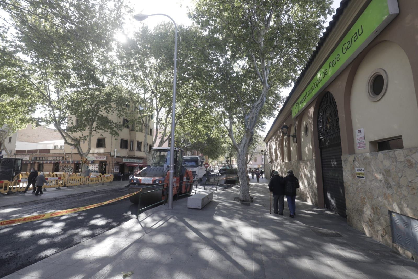 Obras en Pere Garau con protestas por Nuredduna