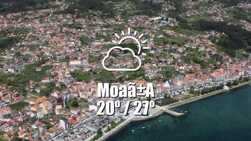 El tiempo en MoaÃ±a: previsión meteorológica para hoy, miércoles 19 de agosto