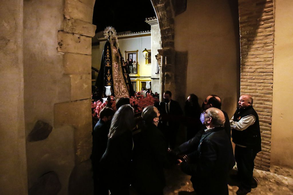 Semana Santa de Lorca 2022: Virgen de la Soledad del Paso Negro, iglesia y procesión