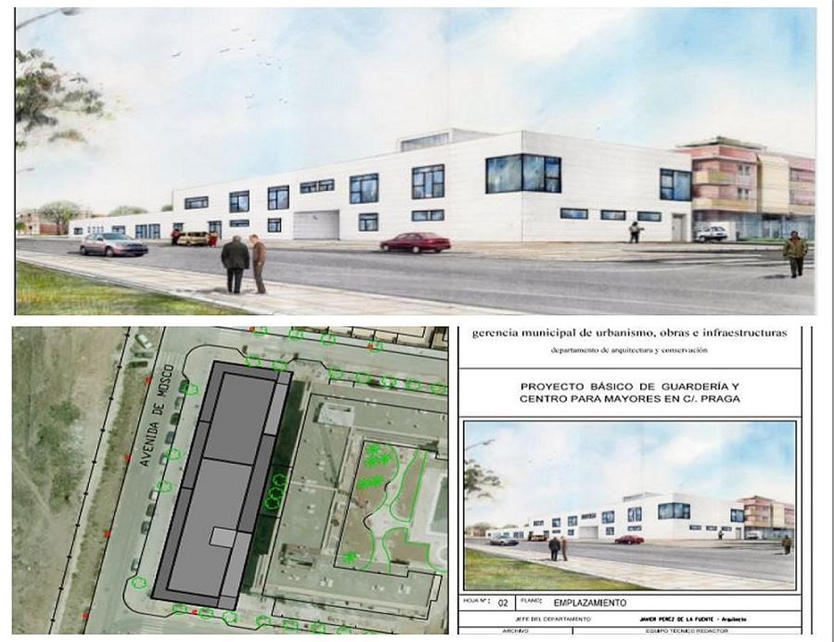 Proyecto básico municipal de 2008 de guardería y centro de mayores en la calle Praga de Campanillas.