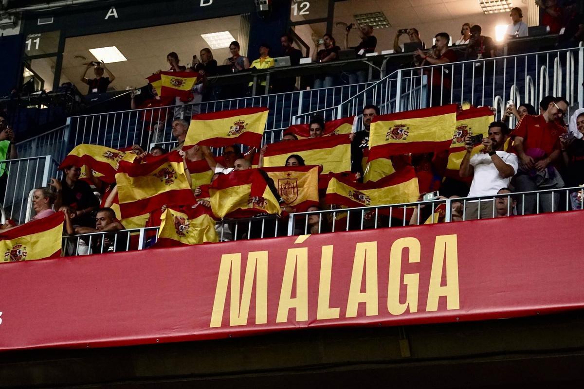 Partido de la UEFA Women’s National League entre las selecciones de España y Suecia, femenino, en La Rosaleda