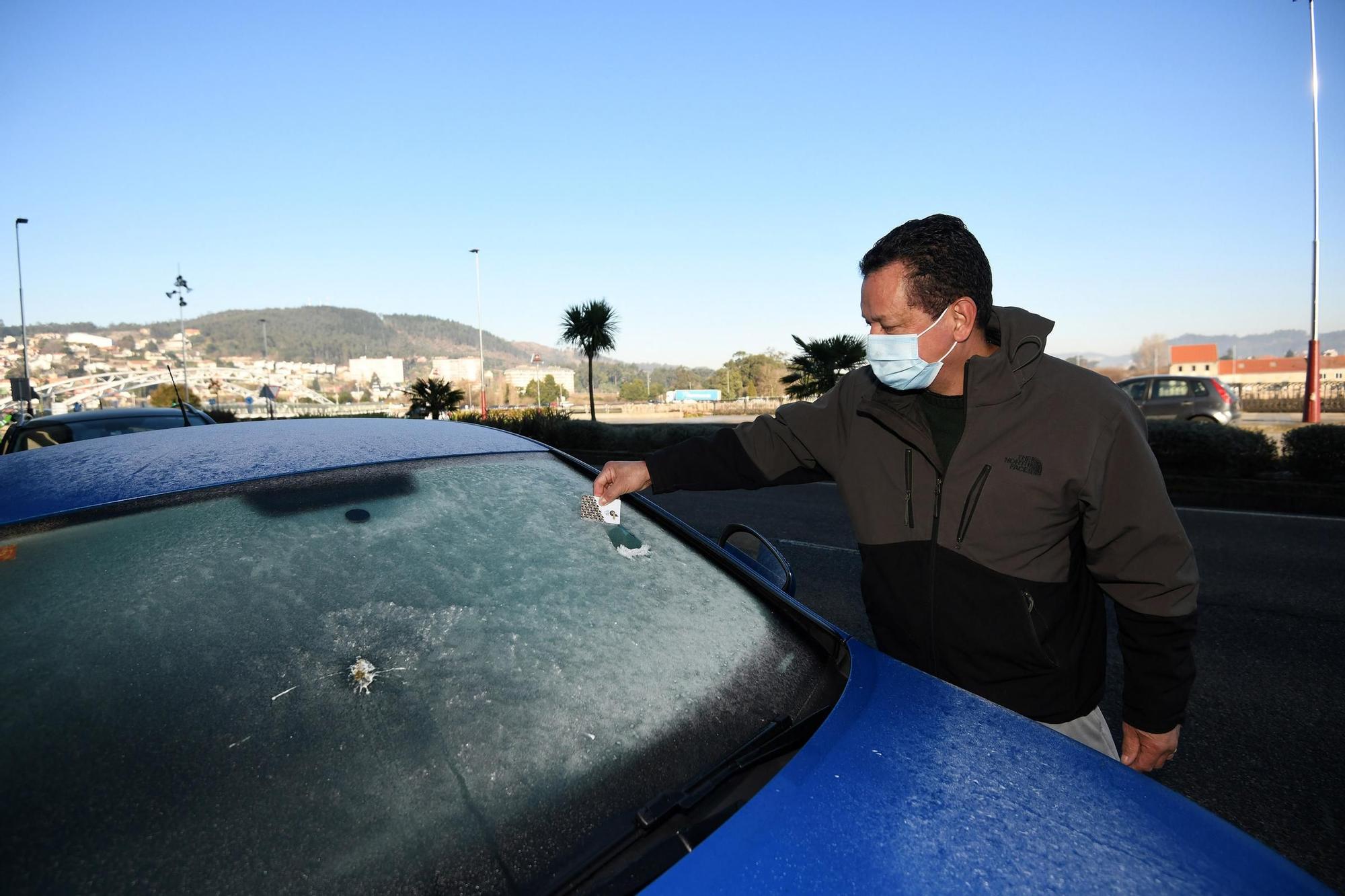 El tiempo en Galicia | Temperaturas bajo cero hielan la comarca de Pontevedra