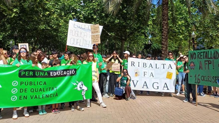 Segundo día de protestas educativas en Castellón