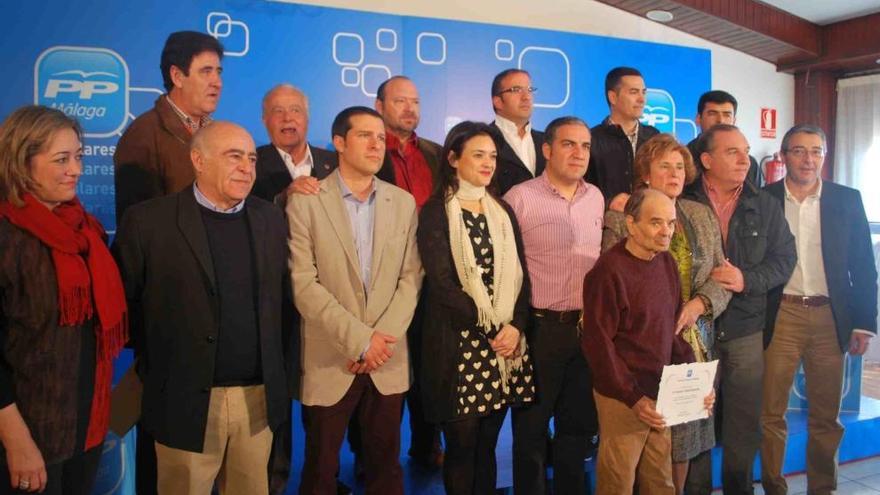 Elías Bendodo en un acto del PP en Torrox.