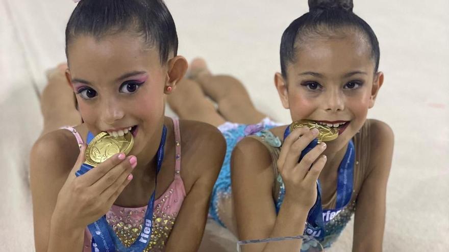 El Club Les Marines, campeón de España de gimnasia rítmica en equipo benjamín