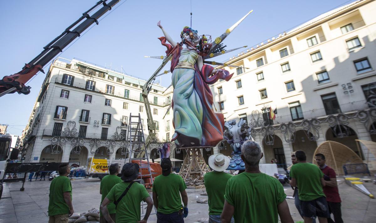 Imagen de la plantà de la Hoguera Oficial de 2019, de Pedro Espadero