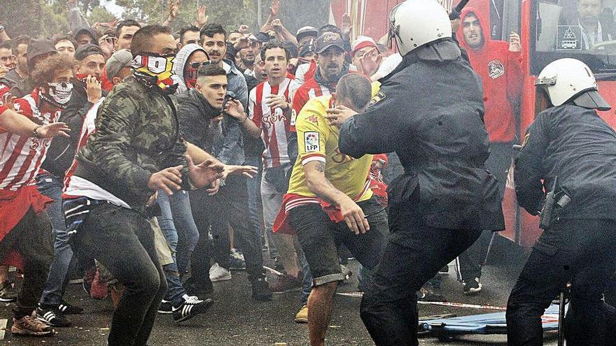 Enfrentamientos con la Policía en septiembre de 2017.