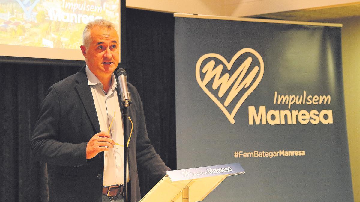 Joan Vila, a la presentació d&#039;Impulsem Manresa