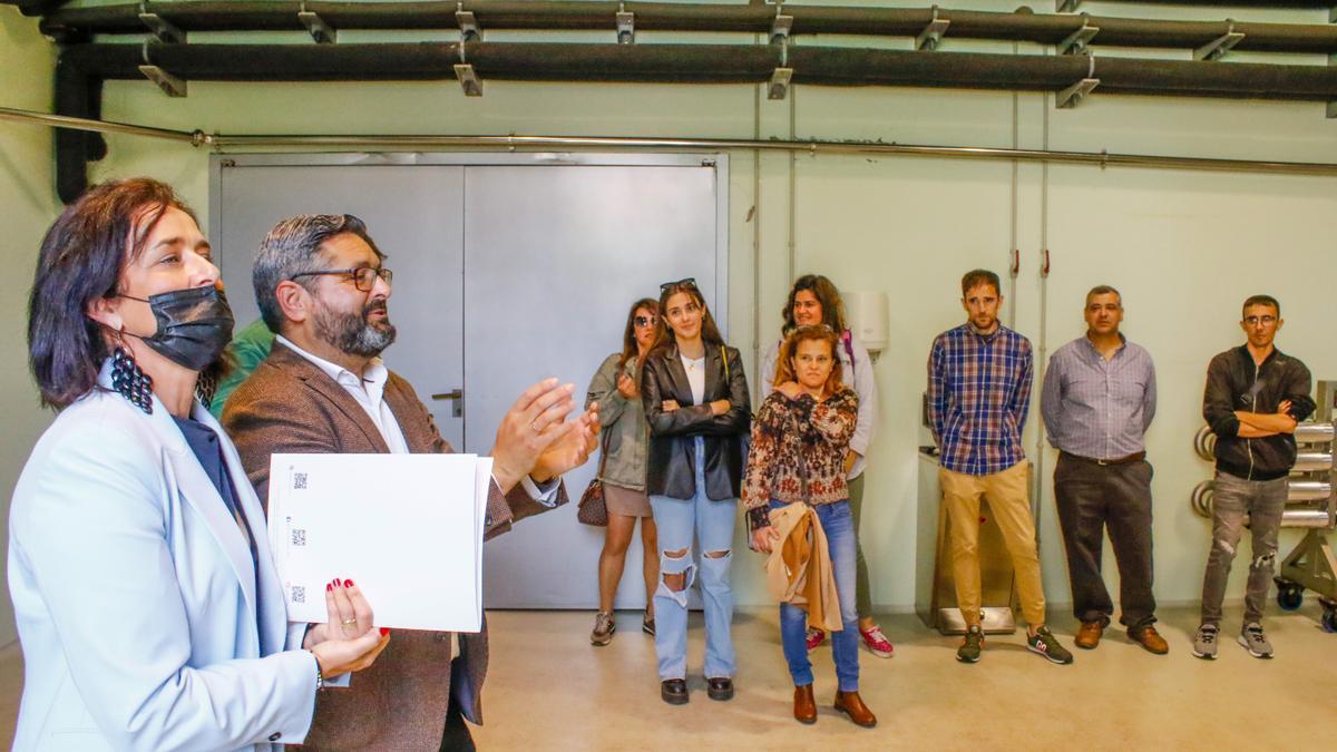 Ramón Guinarte durante las actividades celebradas ayer en Pazo Baión.