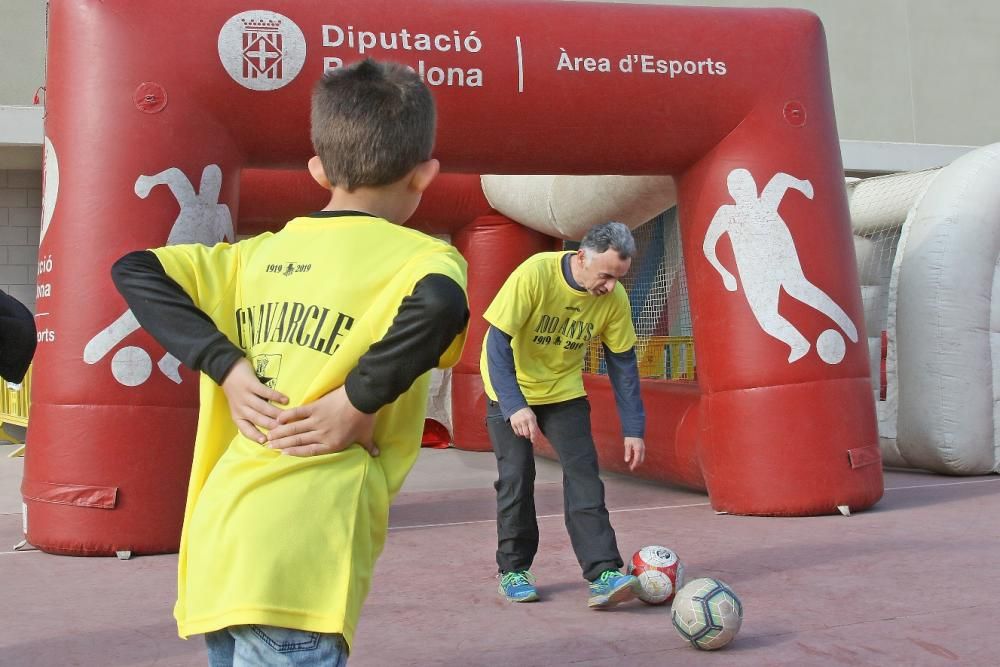 El futbol navarclí obre els actes del Centenari. Acte Centenari CF Navarcles. Jornada esportiva matinal