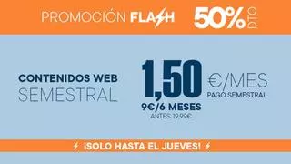 ¡Oferta flash! Disfruta de 6 meses de contenidos web de LA NUEVA ESPAÑA a mitad de precio