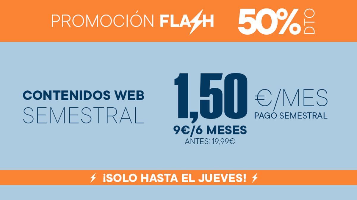 Oferta flash! Disfruta de 6 meses de contenidos web de LA NUEVA ESPAÑA a  mitad de precio - La Nueva España