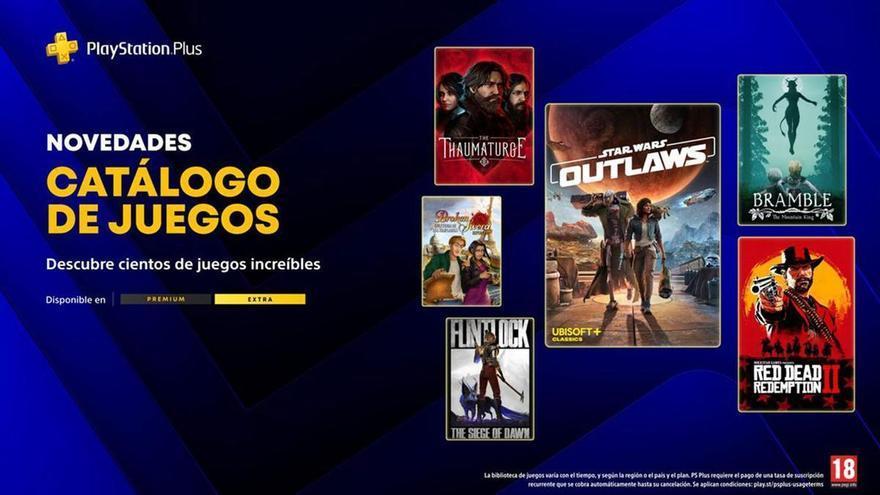 'Star Wars Outlaws', 'Red Dead Redemption 2' y 'Time Crisis' se reúnen en los PlayStation Plus de mayo