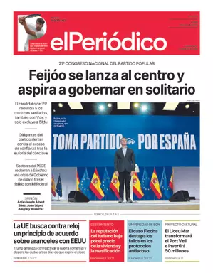 La portada de EL PERIÓDICO del 7 de julio de 2025