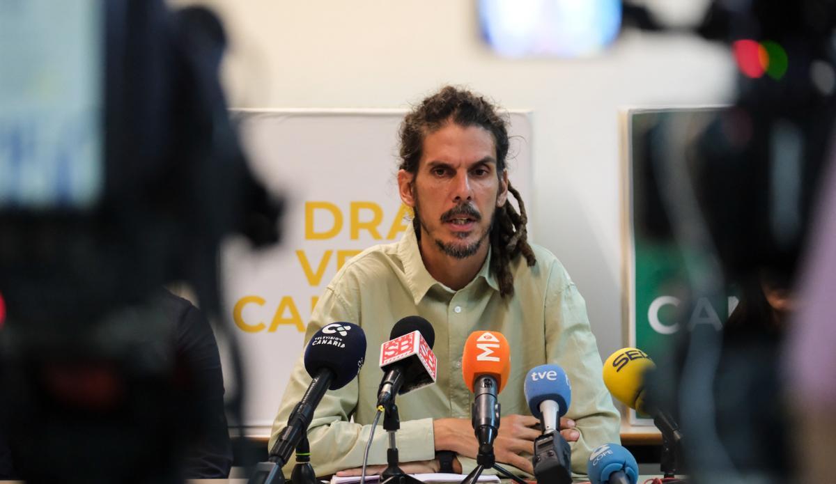 El dirigente de Drago Verdes Canarias, Alberto Rodríguez, apoyará la candidatura de Sumar a las elecciones generales