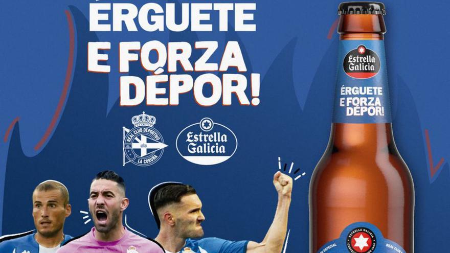Estrella Galicia lanza un millón de botellas del Dépor